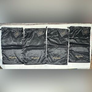 HONEY BIRDETTE BLACK DRAW STRING LINGERIE DUST BAGS POUCH TRAVEL STORAGE 4